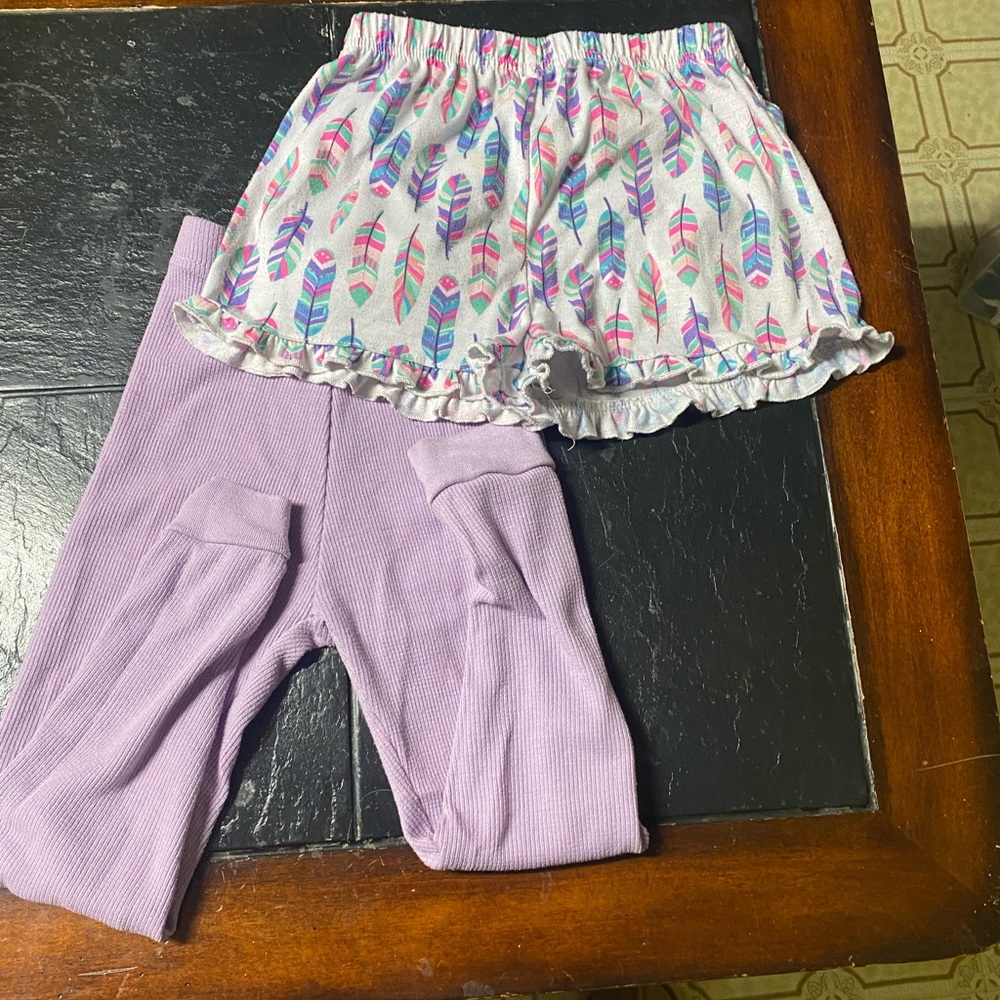2 pairs of girls size 6 pj bottoms